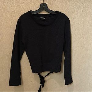 Monrow open back sweatshirt